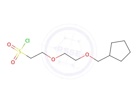 Chemical structure of 2-(2-(Cyclopentylmethoxy)ethoxy)ethane-1-sulfonyl chloride