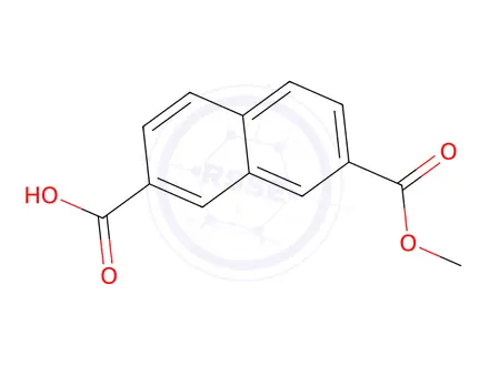 Chemical structure of 7-(Methoxycarbonyl)-2-naphthoic acid