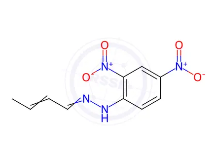 Chemical structure of Crotonaldehyde 2,4-Dinitrophenylhydrazone