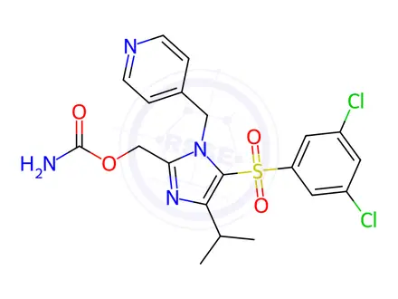 Chemical structure of Capravirine Impurity 27