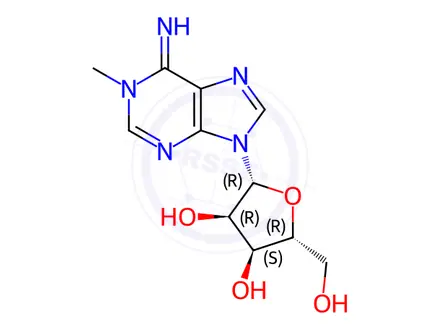 Chemical structure of 1-Methyladenosine