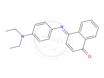 Chemical structure of 4-[[4-(diethylamino)phenyl]imino]naphthalen-1(4H)-one