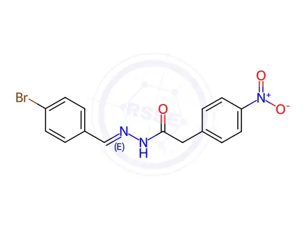 Chemical structure of N'-(4-Bromobenzylidene)-2-(4-nitrophenyl)acetohydrazide