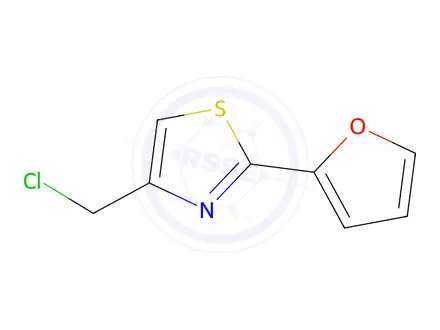 Chemical structure of 4-(chloromethyl)-2-(2-furyl)-1,3-thiazole