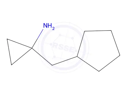 Chemical structure of 1-(Cyclopentylmethyl)cyclopropan-1-amine