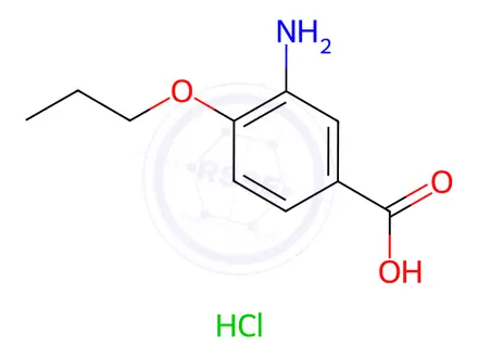 Chemical structure of 3-Amino-4-propoxybenzoic Acid Hydrochloride