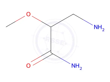Chemical structure of 3-amino-2-methoxypropanamide