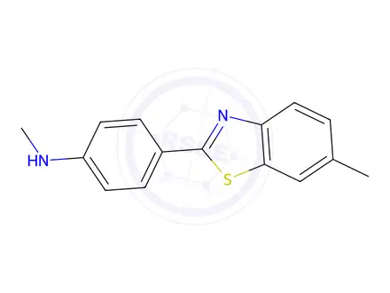 Chemical structure of N-Methyl-4-(6-methyl-2-benzothiazolyl)benzenamine