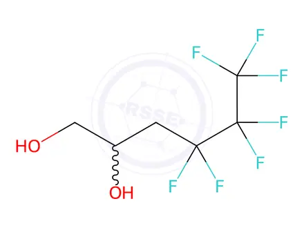 Chemical structure of 4,4,5,5,6,6,6-HEPTAFLUOROHEXANE-1,2-DIOL