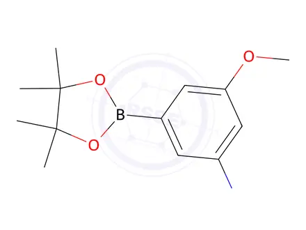 Chemical structure of 3-methoxy-5-(4,4,5,5-tetramethyl-1,3,2-dioxaborolan-2-yl)aniline