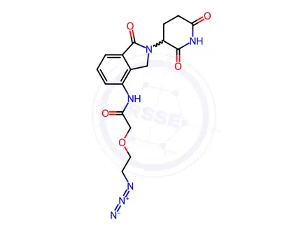 Chemical structure of Lenalidomide-PEG1-azide