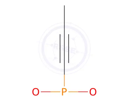 Chemical structure of di-tert-butyl prop-1-yn-1-ylphosphonate