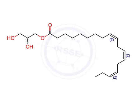 Chemical structure of monolinolenin