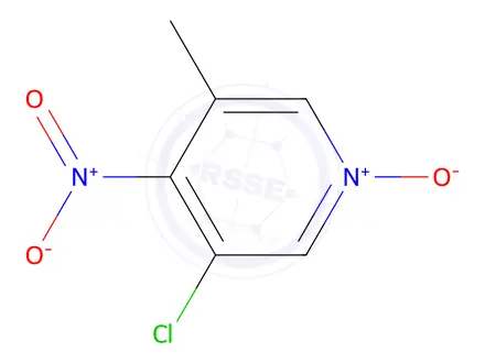Chemical structure of 3-Chloro-5-methyl-4-nitropyridine 1-oxide