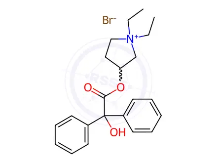 Chemical structure of rac-Benzilonium Bromide