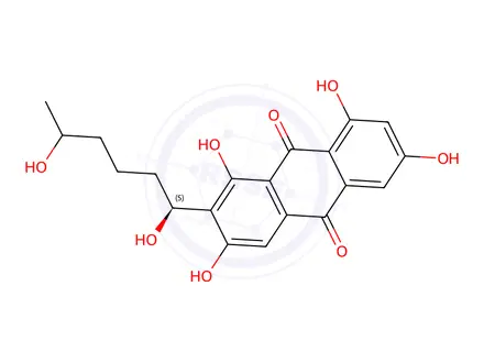 Chemical structure of 5'-hydroxyaverantin