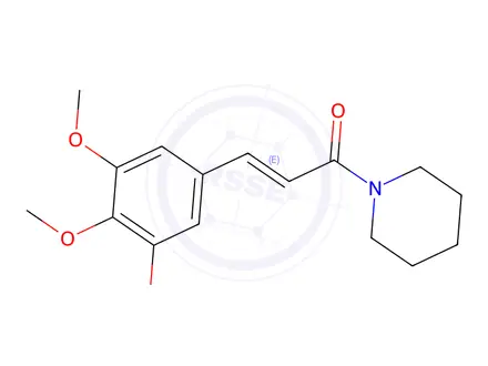 Chemical structure of 1-(Piperidin-1-yl)-3-(3,4,5-trimethoxyphenyl)prop-2-en-1-one