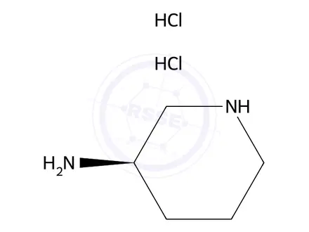 Chemical structure of (R)-3-Aminopiperidine Dihydrochloride (BSC)
