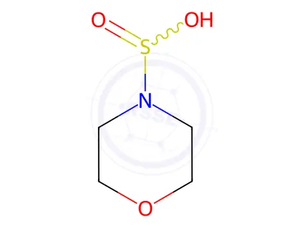 Chemical structure of 4-Morpholinesulfinic acid