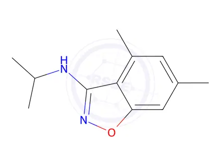 Chemical structure of N-Isopropyl-4,6-dimethylbenzo[d]isoxazol-3-amine