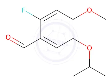Chemical structure of 2-fluoro-5-isopropoxy-4-methoxybenzaldehyde