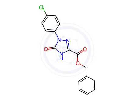 Chemical structure of Benzyl 1-(4-chlorophenyl)-2,5-dihydro-5-oxo-1H-1,2,4-triazole-3-carboxylate