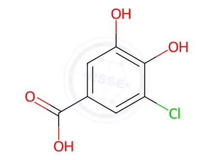 Chemical structure of 3-Chloro-4,5-dihydroxybenzoic acid