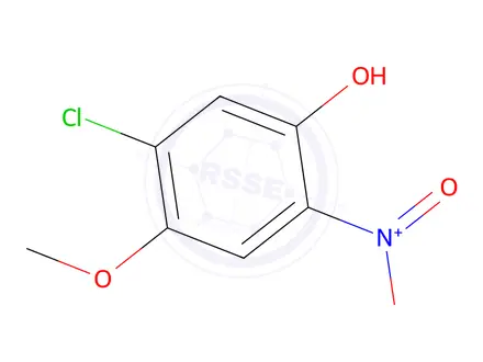 Chemical structure of 5-Chloro-4-methoxy-2-nitro-phenol