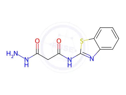Chemical structure of N-(Benzo[d]thiazol-2-yl)-3-hydrazineyl-3-oxopropanamide