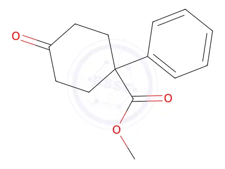 Chemical structure of METHYL 4-OXO-1-PHENYLCYCLOHEXANECARBOXYLATE