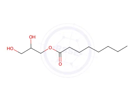Chemical structure of Monocaprylin(C8:0)
