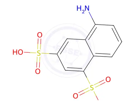 Chemical structure of 5-Aminonaphthalene-1,3-disulfonic acid