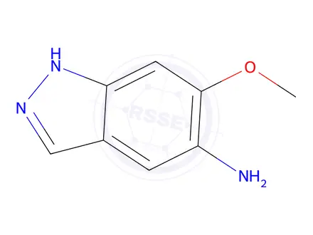 Chemical structure of 6-methoxy-1H-indazol-5-amine