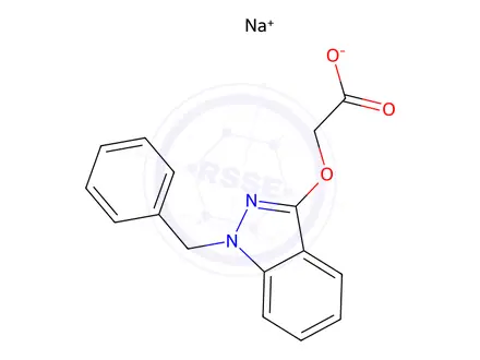 Chemical structure of Bendazac sodiumsalt