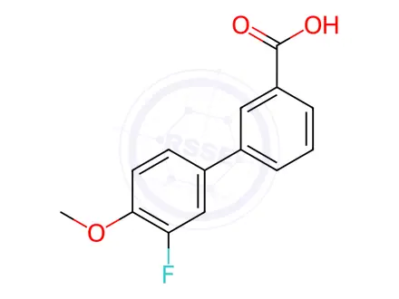 Chemical structure of 3'-Fluoro-4'-methoxybiphenyl-3-carboxylic acid