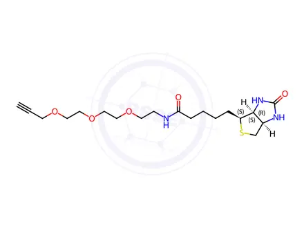 Chemical structure of Biotin-PEG3-propargyl