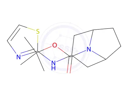 Chemical structure of tert-Butyl 3-(thiazol-2-ylamino)-8-azabicyclo[3.2.1]octane-8-carboxylate