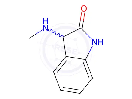 Chemical structure of 3-(Methylamino)indolin-2-one