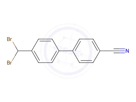 Chemical structure of 4'-(Dibromomethyl)-[1,1'-Biphenyl]-4-Carbonitrile