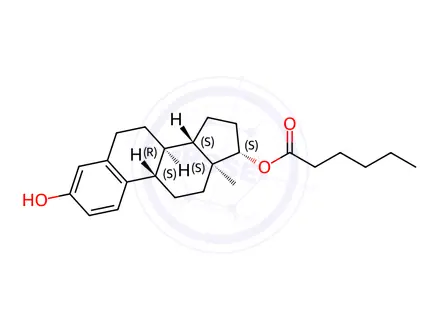 Chemical structure of Estradiol 17-hexanoate