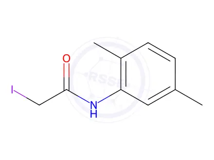 Chemical structure of N-(2,5-dimethylphenyl)-2-iodoacetamide