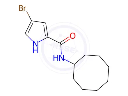 Chemical structure of 4-Bromo-N-cyclooctyl-1h-pyrrole-2-carboxamide