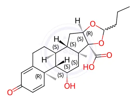 Chemical structure of Budesonide Impurity 167