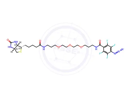 Chemical structure of Biotin-TEG-ATFBA