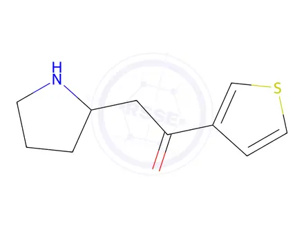 Chemical structure of 2-(Pyrrolidin-2-yl)-1-(thiophen-3-yl)ethan-1-one