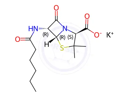 Chemical structure of Penicillin EP Impurity H(Potassium Salt)