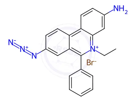 Chemical structure of Ethidium Bromide Monoazide