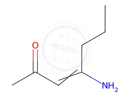 Chemical structure of 3-Hepten-2-one, 4-amino-(8CI)