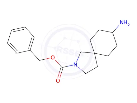 Chemical structure of Benzyl 8-amino-2-azaspiro[4.5]Decane-2-carboxylate