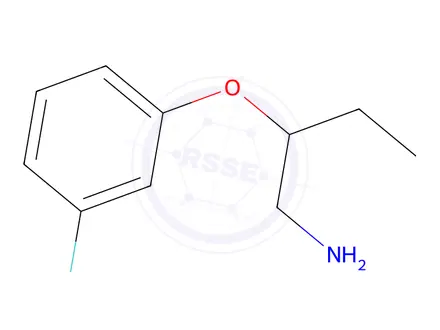 Chemical structure of 1-[(1-aminobutan-2-yl)oxy]-3-fluorobenzene
